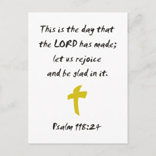 Psalm 118.25 De dag die de HEERE heeft gemaakt Briefkaart