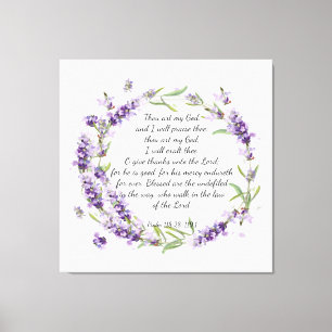 Psalm 118: 28-119:1 acryldruk canvas afdruk