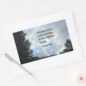 Psalm 118:8 rechthoekige sticker (Envelop)