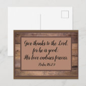 Psalm 118 Scripture Verse Post Card Briefkaart (Voorkant / Achterkant)