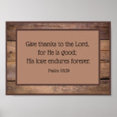 Psalm 118 Scripture Verse Poster (Voorkant)