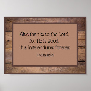 Psalm 118 Scripture Verse Poster