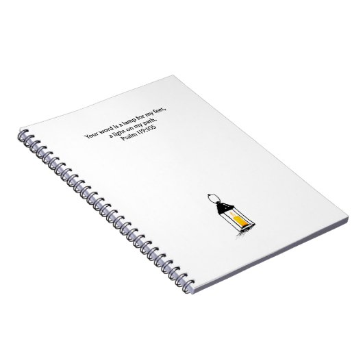 Psalm 119:105 Christian Journal Scripture Notebook (Côté Droit)