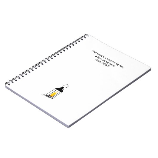 Psalm 119:105 Christian Journal Scripture Notebook (Côté gauche)
