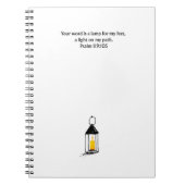Psalm 119:105 Christian Journal Scripture Notebook (Devant)