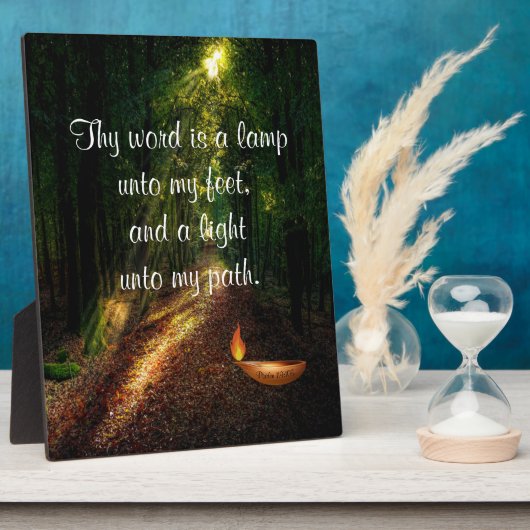 Psalm 119:105  fotoplaat (Zijkant)