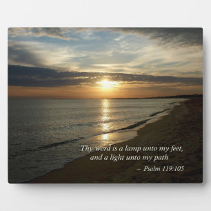 Psalm 119:105 Mijn woord is een lamp Fotoplaat