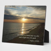 Psalm 119:105 Mijn woord is een lamp Fotoplaat (Zijkant)