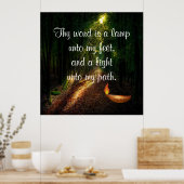 Psalm 119:105 Poster (Keuken)