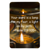 Psalm 119:105 Premium magneet (Verticaal)
