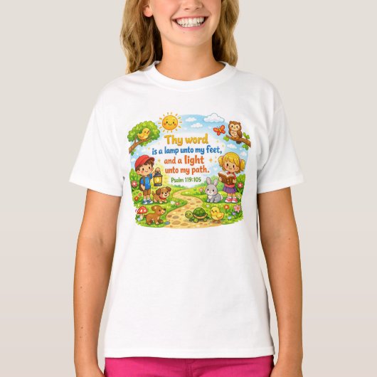 Psalm 119:105 t-shirt (Voorkant)