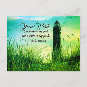Psalm 119:105 Uw woord is een lamp aan mijn voeten Briefkaart