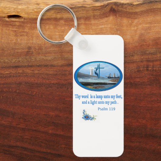 Psalm 119 Christelijke kleding Sleutelhanger (Voorkant)