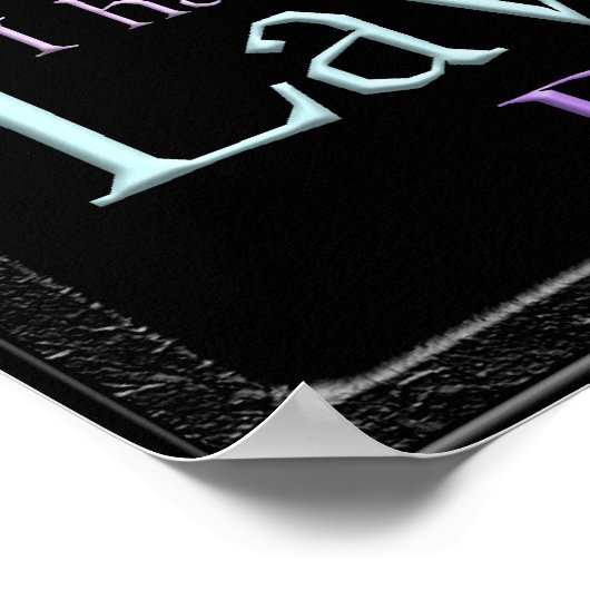 Psalm 119 Mem Stone tablet Poster (Hoek)