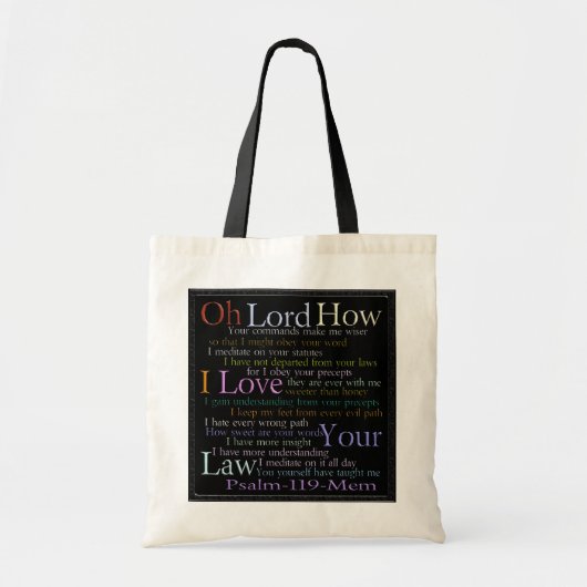 Psalm 119 Mem Stone tablet Tote Bag (Voorkant)