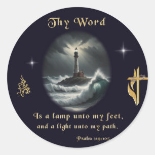 Psalm 119 ronde sticker