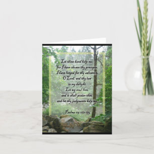 Psalm 119 scripture notecard kaart