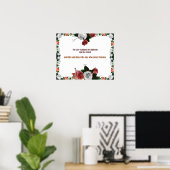 Psalm 11:5, geen geweld poster (Thuiskantoor)