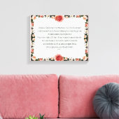 Psalm 11, ik heb een schuilplaats in de Heer Canvas Afdruk (Insitu (Woonkamer))