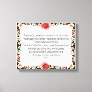 Psalm 11, ik heb een schuilplaats in de Heer Canvas Afdruk