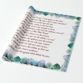 Psalm 11 Schriftkunst - Vertrouwen in de Heer Cadeaupapier (Uitgerold)