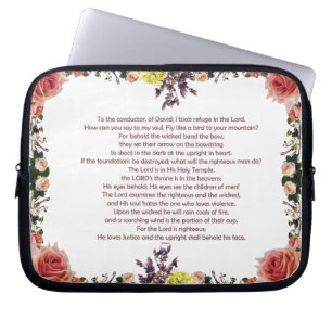 psalm 11 van David tot dirigent; Laptop Sleeve