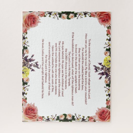 psalm 11 van David tot dirigent; Legpuzzel (Verticaal)