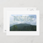 psalm 121:1-2 briefkaart (Voorkant / Achterkant)