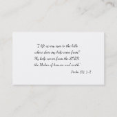 Psalm 121; 1-2 | CHRISTELIJK INSPIREREND Visitekaartje (Achterkant)