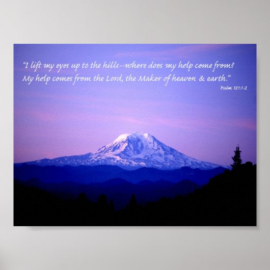 psalm 121:1-2 poster (Voorkant)