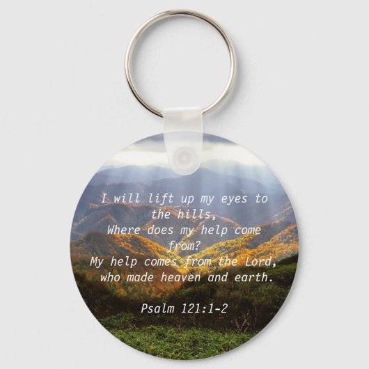 psalm 121:1-2 sleutelhanger (Voorkant)