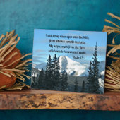 Psalm 121:1 Ik zal mijn ogen optillen... Fotoplaat (Zijkant)