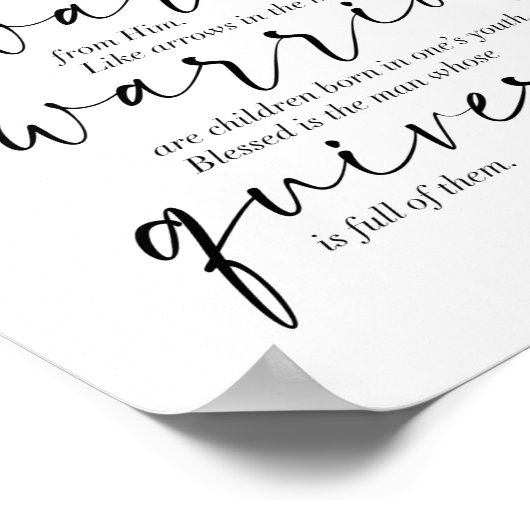 Psalm 121:3-5 poster (Hoek)