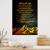 Psalm 121 Bijbelversie Poster (Keuken)