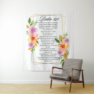 Psalm 121 Geometrisch Lijst Wandkleed