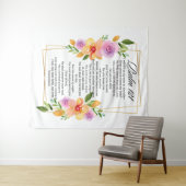 Psalm 121 Geometrisch Lijst Wandkleed (In Situ (horizontaal))