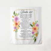 Psalm 121 Geometrisch Lijst Wandkleed (Voorkant)