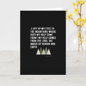 Psalm 121: Ik til mijn ogen op naar de bergen Kaart (Gele Bloem)