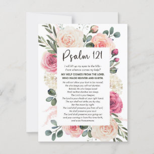 Psalm 121 Ik zal mijn ogen opheffen Bloemenbijbel Briefkaart