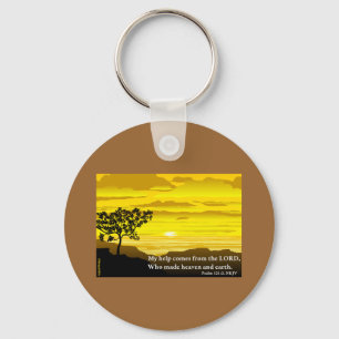 Psalm 121 Mijn Hulp Sleutelhanger