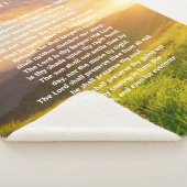 Psalm 121 Scripture Sherpa Blanket Sherpa Deken (3/4)