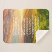 Psalm 121 Scripture Sherpa Blanket Sherpa Deken (Voorkant (horizontaal))