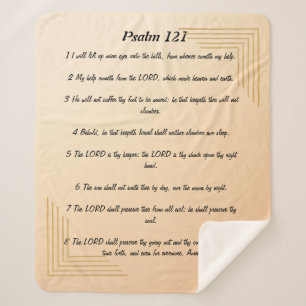 Psalm 121 sherpa blanket deken