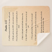 Psalm 121 sherpa blanket deken (Voorkant (horizontaal))