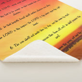 Psalm 121 Sherpa Blanket Deken (3/4)