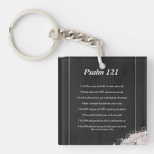Psalm 121 sleutelhanger (voorkant)