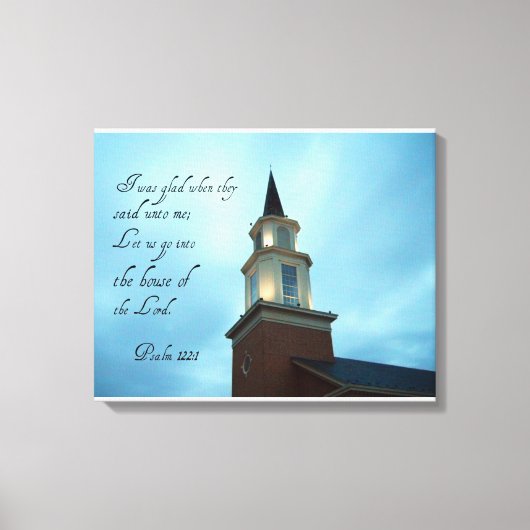 psalm 122:1 canvas afdruk (Voorkant)