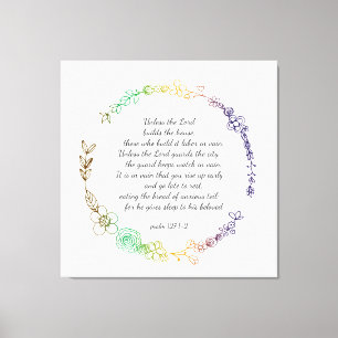 Psalm 127 canvasafdruk canvas afdruk