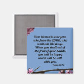 psalm 128:1-2 magneet (Voorkant / Achterkant)