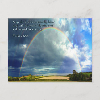 Psalm 128:5 volledige regenboog briefkaart